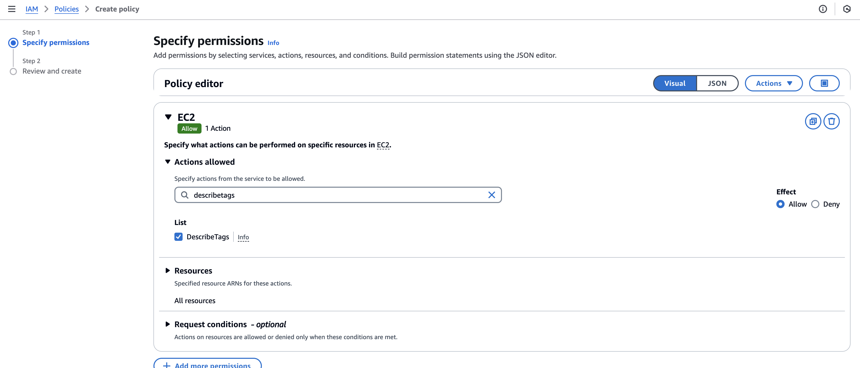Figure: Filter Actions