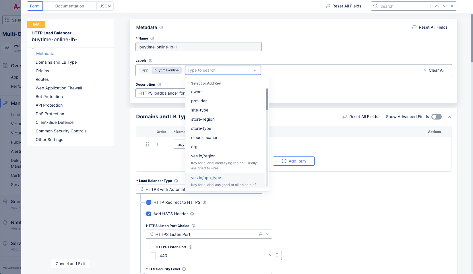 Figure: App Type Label Selection